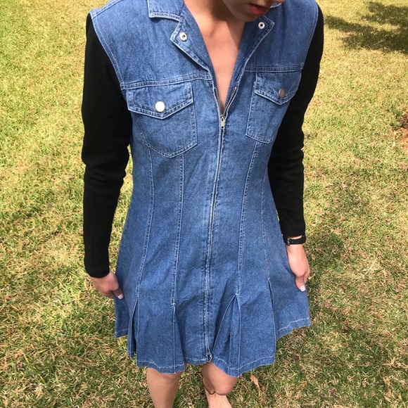 Vintage Jean Dress - Picture 2 of 4
